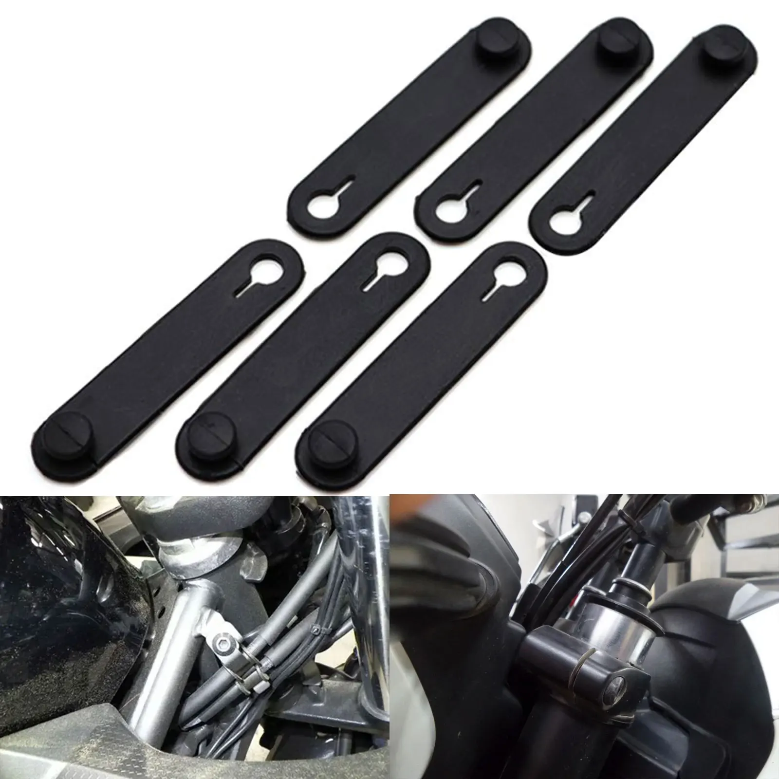 6pcs Motorcycle Frame Securing Cable Rubber Frame Securing Cable Wiring Harness For Bmw R 1250 Gs Adventure Hornet Ktm Exc Accessories