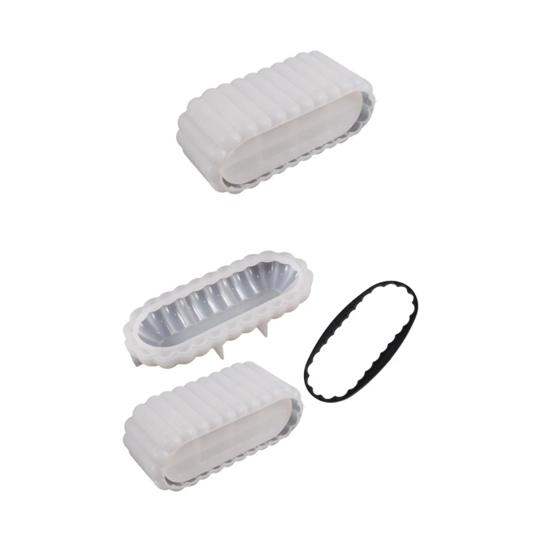 

N58F Wave-Stripe Box Mold for Resin Jewelry Box Resin Mold Storage Box Silicone Mold