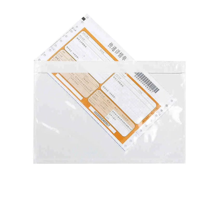 100PCS Transparent Envelope Clear Printing Pouch Envelope Bag for Invoice Packing Slip packing pouches,mailing envelopes,kraft paper envelopes,window envelopes,mini envelopes