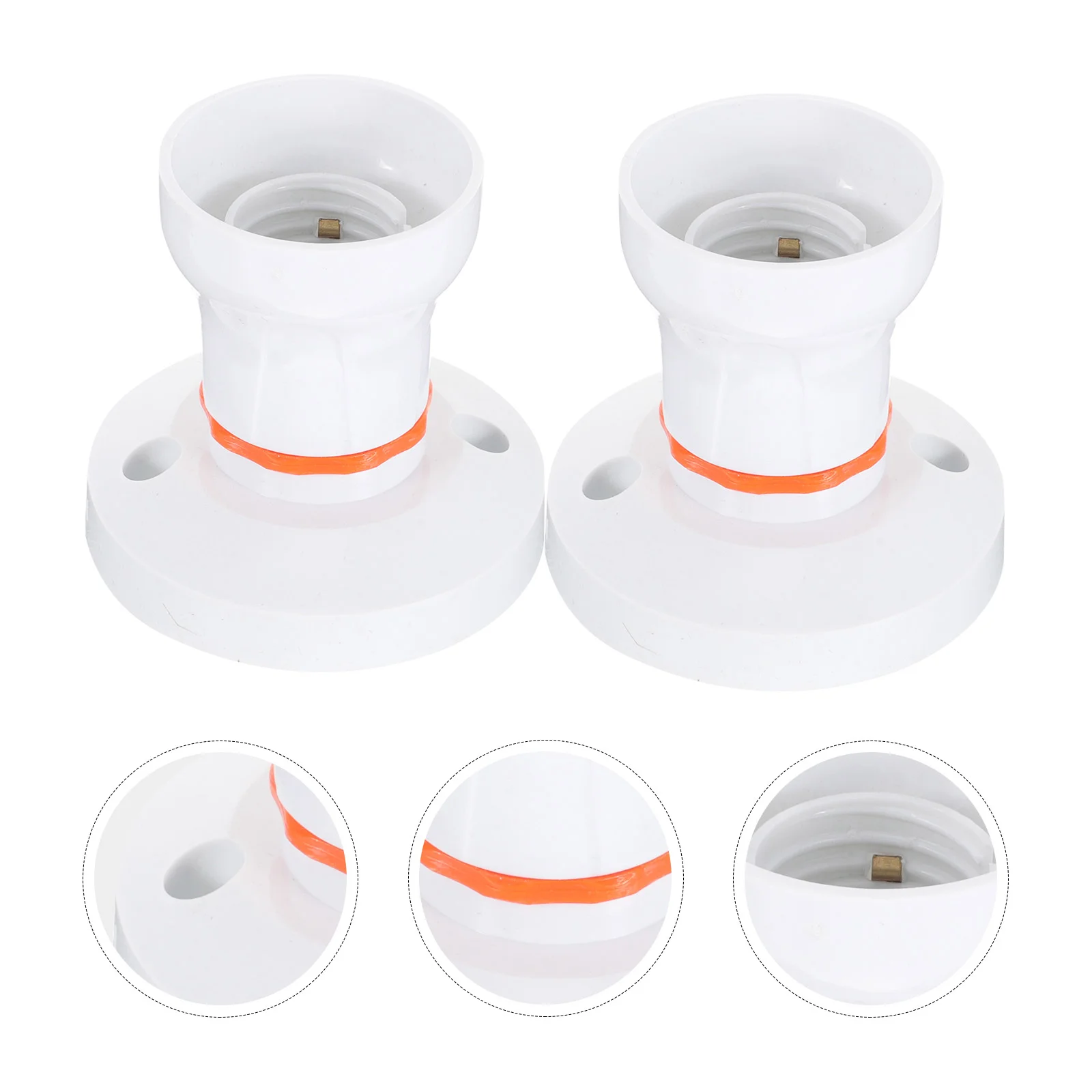 

2pcs Light Bulb E27/B22 Base Plug Outlet Plug Ceiling Lamp Socket Adapter