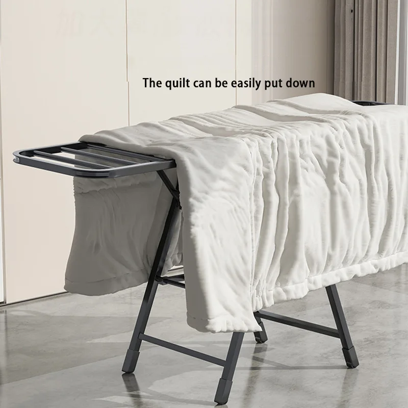 Home Indoor Folding Vertical Vlothes Drying Rack Veranda Steel Clothes Wheels Dryer Removable Quilt Tower Shelf Laundry Holder 6