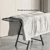 Home Indoor Folding Vertical Vlothes Drying Rack Veranda Steel Clothes Wheels Dryer Removable Quilt Tower Shelf Laundry Holder 6