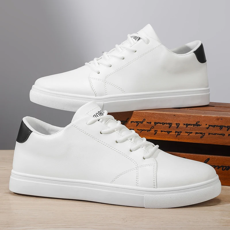 2026 Spring and Autumn Large Size New Trendy Men's Shoes Korean Style Breathable Versatile White Shoes Running Youth Casual Sports Shoes 3