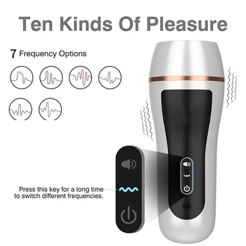 Male Masturbators Cup Vibrator Automatic Sucking Real Vagina Pussy Pocket Male Penis Blowjob Machine Adult Tool Sex Toys for Men 4