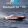 PROBOAT V2 Blackjack 24 Inch Brushless Catamaran Remote Control Electric Model Ship Rtr Adult And Children'S Water Rc Toy 1