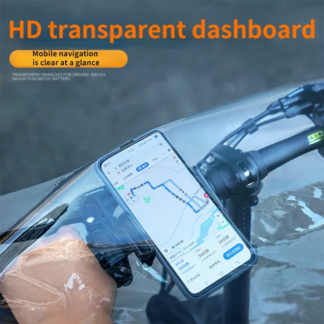 Esőkabát Átlátszó Hosszú Esőkabáta Egy Esőkabátos Eső Poncsó Az Elektromos Jármű Akkumulátorának Reflektív Poncho Számára - Image 2