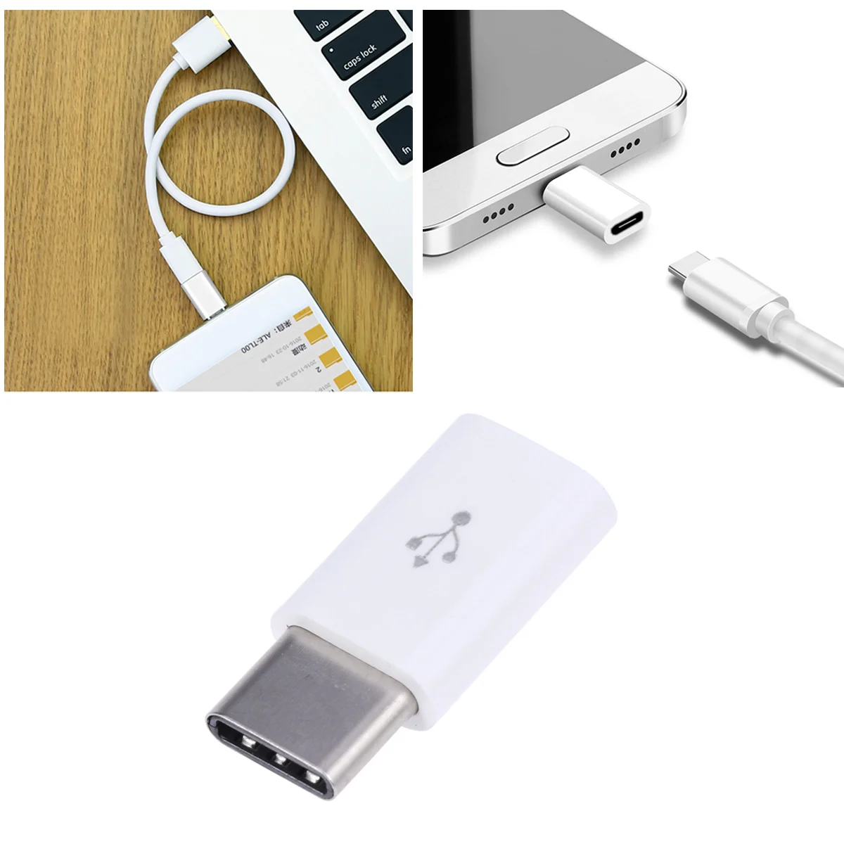 Adattatore Usb Tipo C Connettore Adattatore Da Usb C A Micro Usb Maschio A Femmina Per Nota 8 Nexus 6P 5X