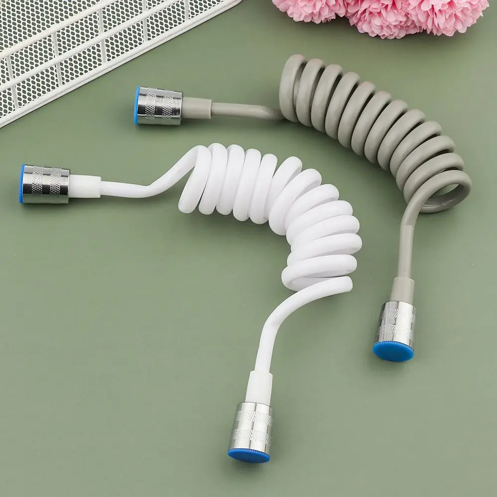 Spring Shower Hose Cold Hot Universal Retractable Telephone Line Style Bath Sprayer Toilet Bidet Faucet Connect Pipe 1.5/2/3m