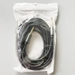 Premium Guitar Patch Cable - 6.35mm Mono Jack Instrument Cord, Male to Male, Various Lengths - 1 Piece (5 Meters)