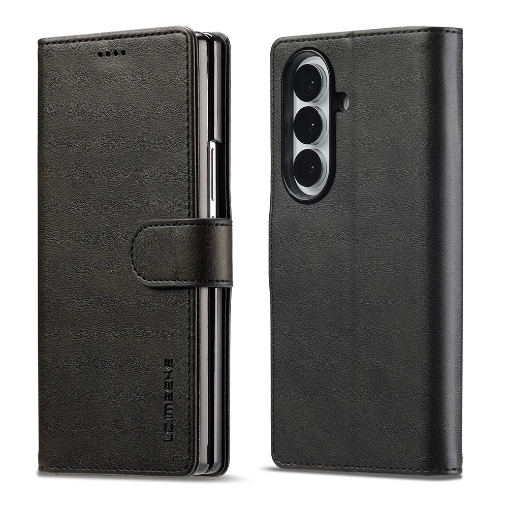 Premium Wallet Case with Card Holder - Flip Book PU Leather Cover