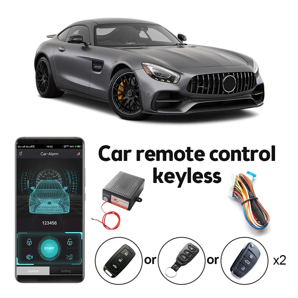 Universal Car Alarm Systems Auto Remote Central Kit Door Lock Keyless APP With Remote Contr Entry System Central Locking