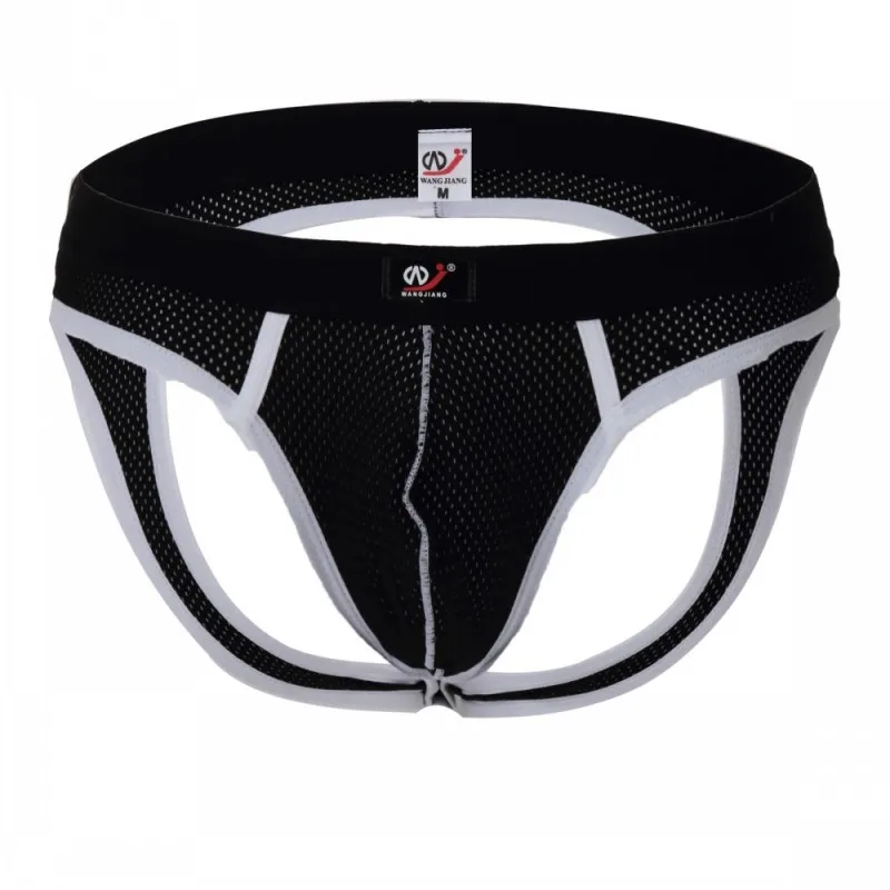 Men's underwear sexy mesh breathable back open hip briefs mens crotchless underwear  men underwear sexy