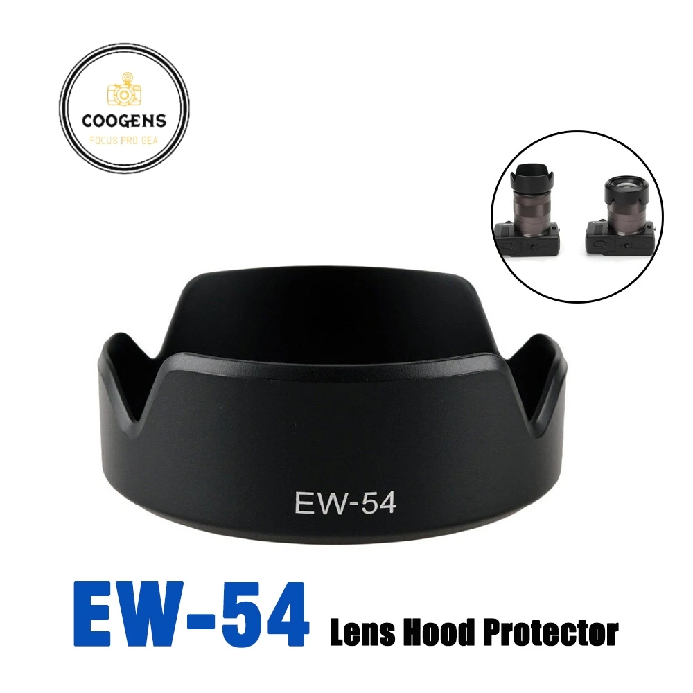 

EW-54 Lens Hood Flower Shape Cover Cap Protector For Canon EOS M6 M50 M200 Mark II Camera Accessories