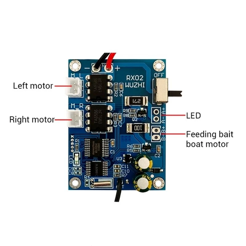 Télécommande RC 2.4GHz avec Gyroscope et Régulateur de Vitesse pour Bateau