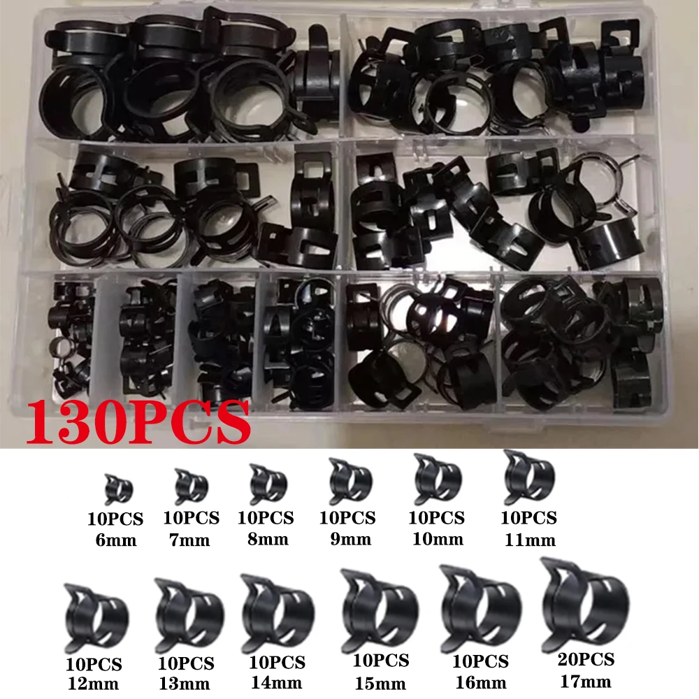Pack De 20 Abrazaderas Clip De Aire Tipo Banda De Resorte Uxcell | 12 Mm De Diámetro Para Mangueras De Baja Presión
