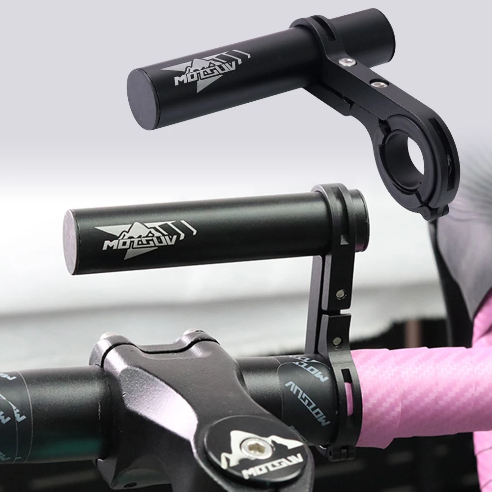 10/20/30cm bicycle handlebar extended bracket aluminum alloy computer holder MTB headlight mount extented bar rack accessories bicycle accessories bicycle handlebar extender bicycle handlebar extension