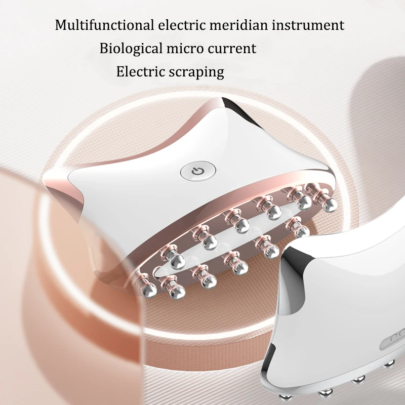 EMS Microcurrent Guasha LED Light Face Neck Body Lifting Anti-Wrinkle Beauty Head Relaxation Massager Skin Rejuvenation Device_voghion.com