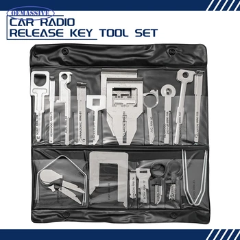 38pcs Stereo CD Repair Hand Tools Set Car Radio Removal Key Tool Kit Metal Car Audio Release Keys Extractor Car Audio Repair 1