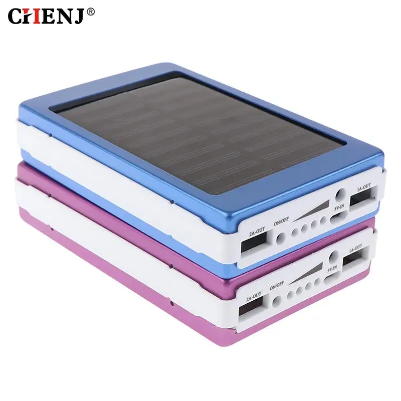 1set 5x18650 Powerbank Cover 18650 Solar Power Bank Case Diy Box Dual