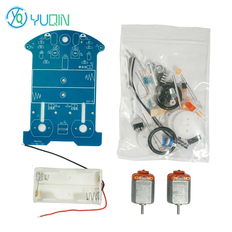 D2-5 Intelligent Inductively Tracking or Patroling Car Electronic  Production DIY Kit Welding Practice Circuit Board - AliExpress