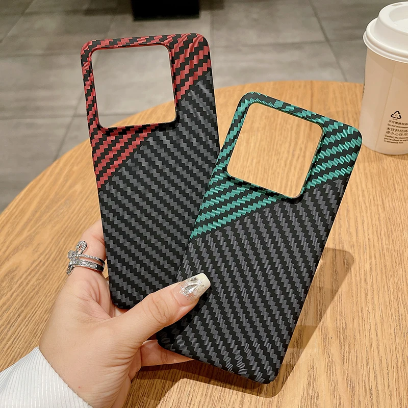 Ultra-Thin Carbon Fiber Stripe Texture Matte Hard Case Cover
