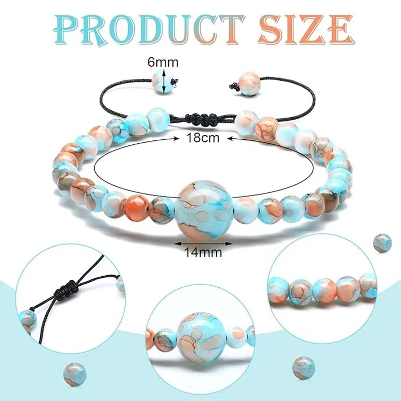 6 Pcs Motion Sickness Bands Bracelet Anti Nausea Adjustable Wristband for Cruise Ship Essentials Seasickness Adult
