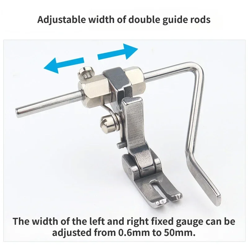 P723 Left/Right Guide Quilter Presser Foot For Industrial Single Needle Lockstitch Sewing Machine Accessories 6mm~43mm