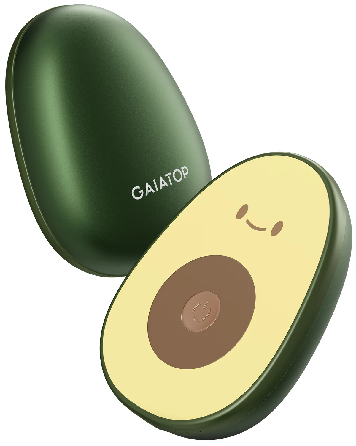 GAIATOPH and Warmer Rechargeable 2-piece Set, 4000 mAh battery avocado shaped electric hand warmer with 2 USB cables