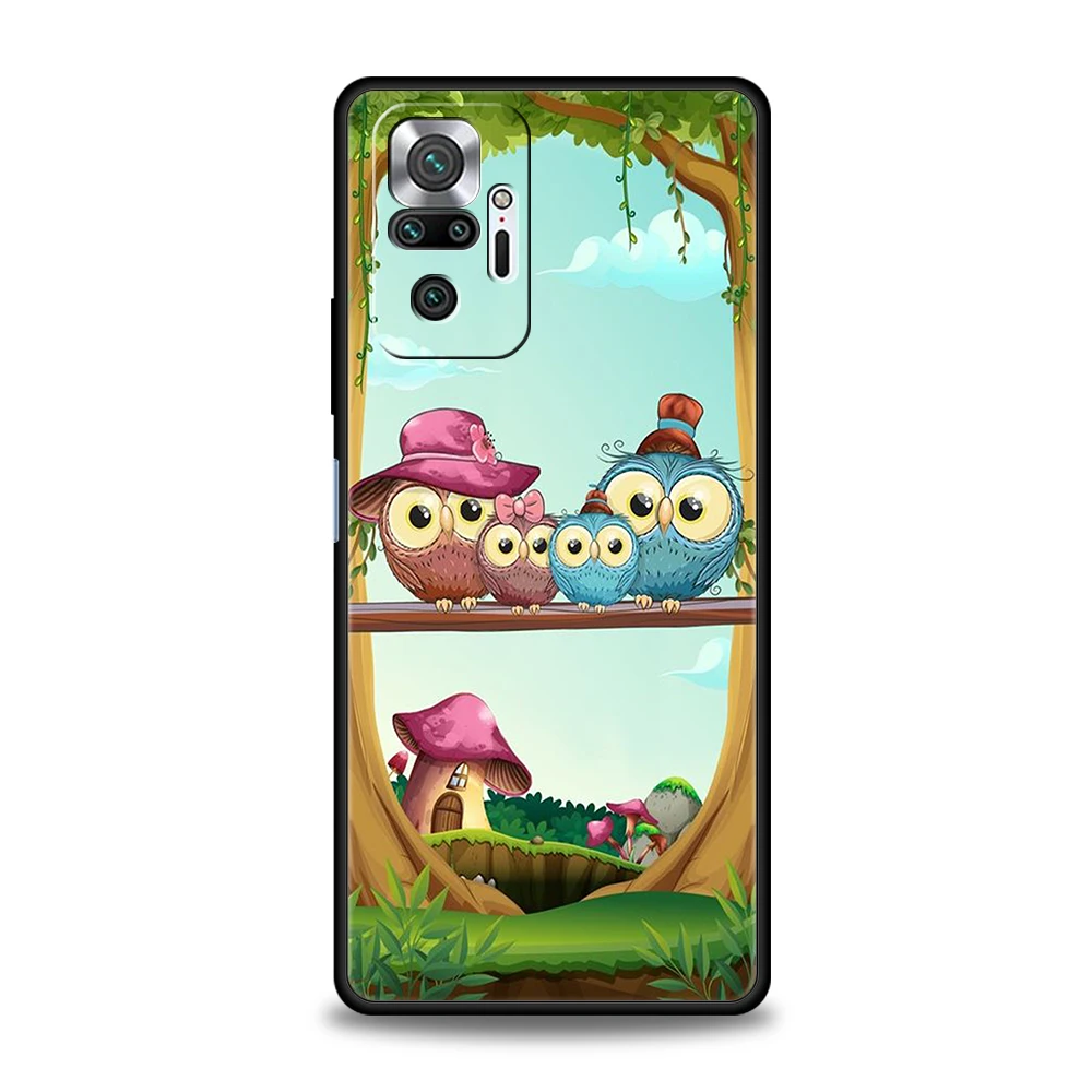 Adorable Cartoon Owl Silicone Phone Case - Stylish and Protective Cover