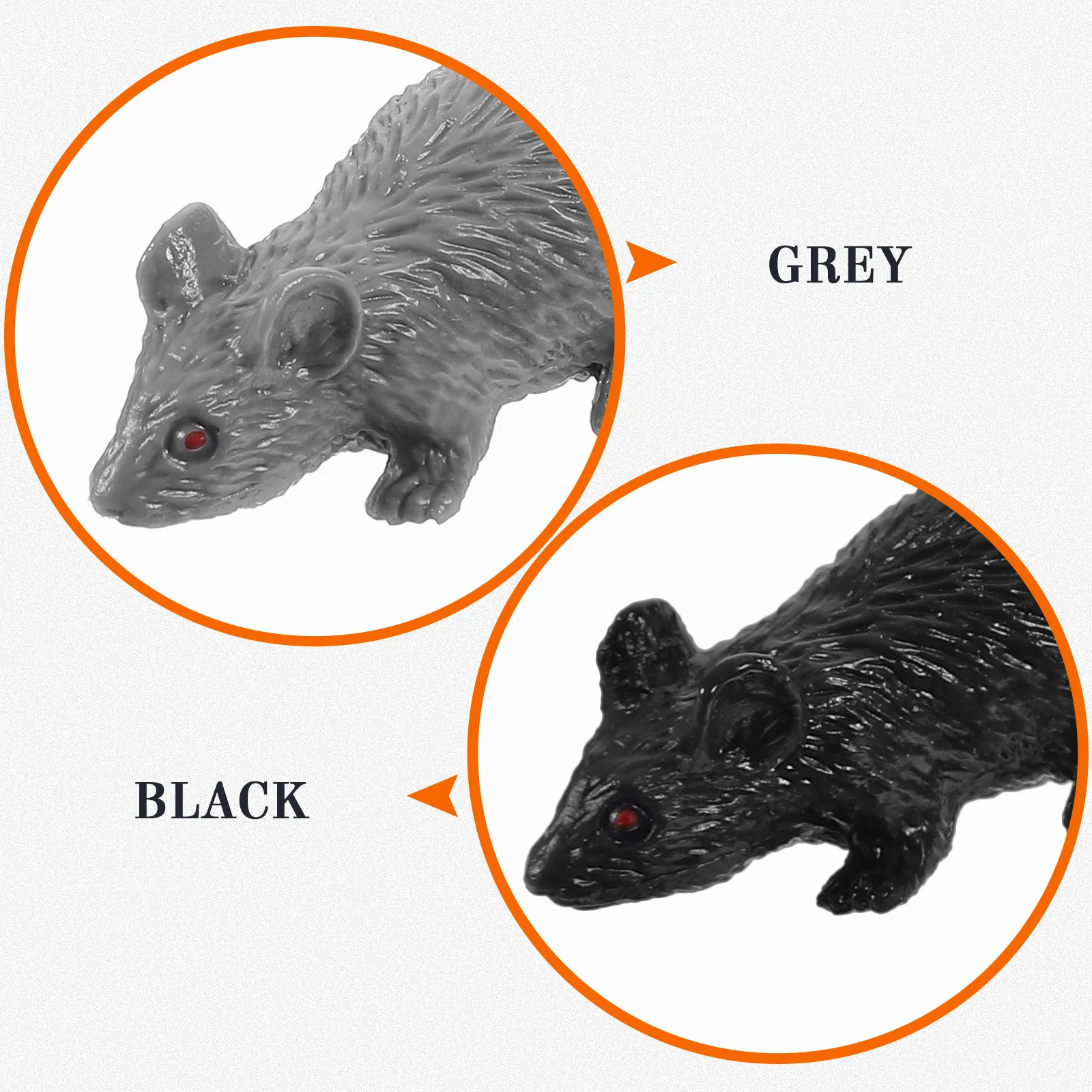 20 PCS Simulation Mouse Toys Fake Prank Halloween Scary Small Model