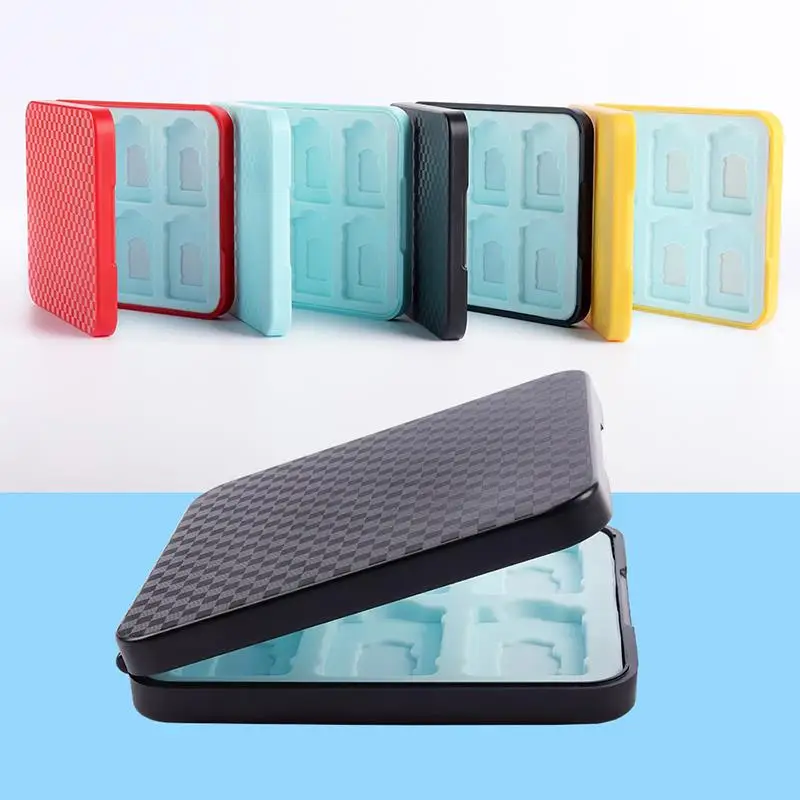 1pc Game Cards Case Holder 12 in 1 Shockproof Hard Shell Cover for Switch OLED