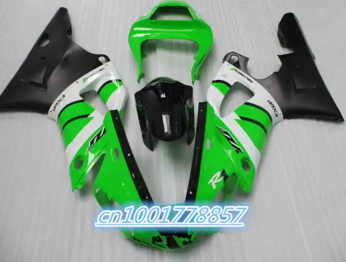 

Plstic fairings set for 2000 2001 YZF R1 fairing kit YZF1000 00 01 green white black motorcycle parts