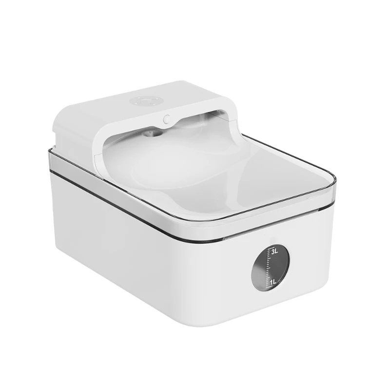 

3.3L Pet Water Fountain Battery Power Smart Induction Sensor Silent Filtration Automatic Dog Water Fountain