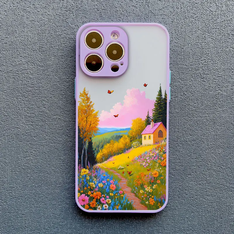 Handyhülle mit Berggänseblümchen-Motiv für iPhone 17 16 15 14 Pro Max Plus 13 12 Mini 11 Pro Max XR XS X – Detail 5