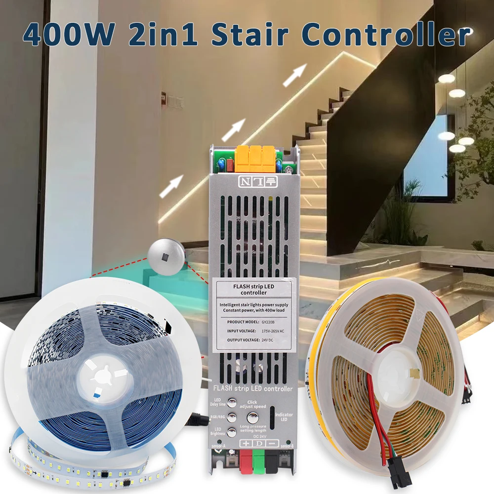 WS2811-Running-Water-Flow-LED-Strip-Light-5M-10M-SMD-2835-COB-Tape-for ...
