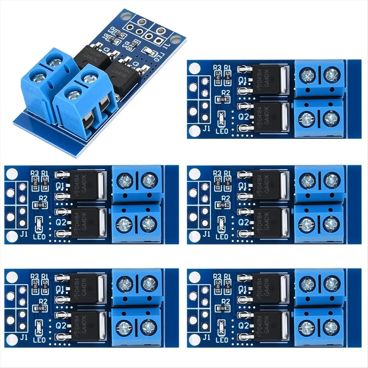 (A23G) 6PCS 듀얼 고전력 MOSFET 트리거 스위치 드라이브 모듈 0-20KHz PWM 조정 모터 속도 컨트롤러, DC 5V-36V 400W,15A