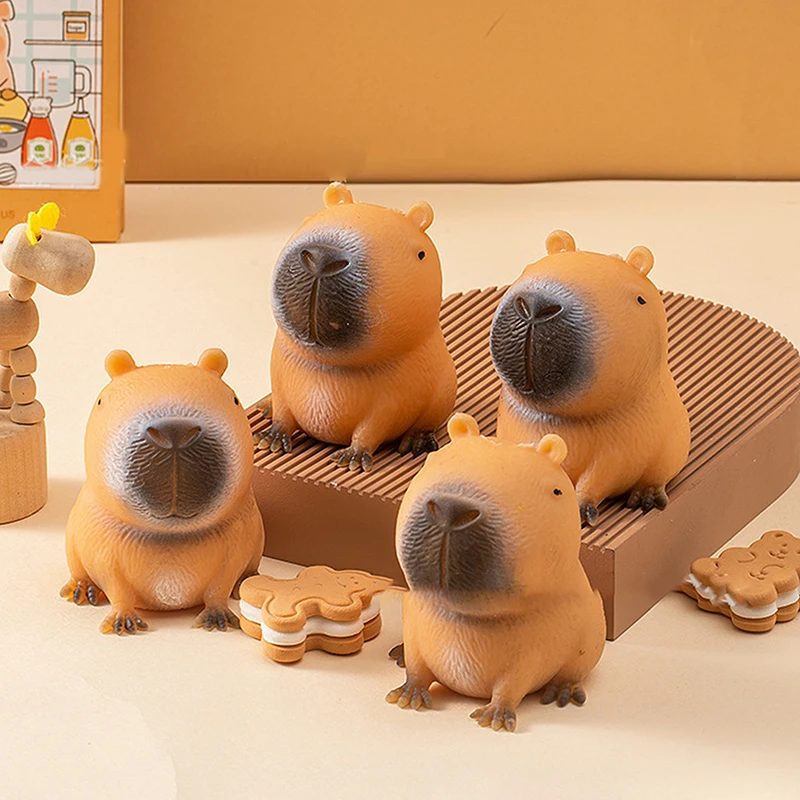 Cartoon Kawaii Capybara Pinch Toys Creative Funny Squeeze Relif Stress Doll Slow Rebound Super Soft Small Toy For Children Gift 3