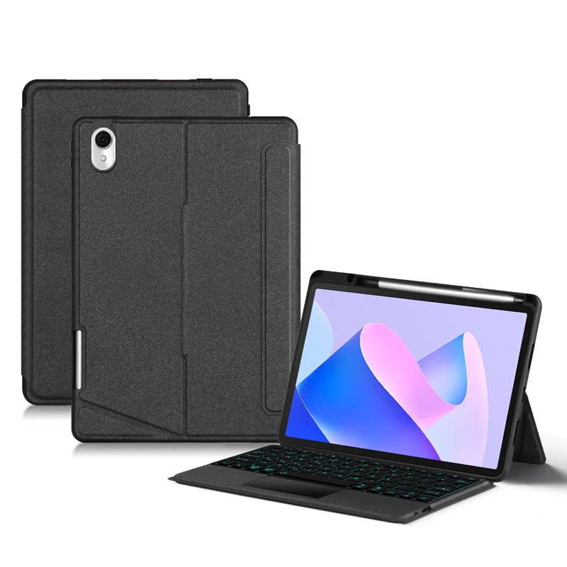 Teclado Removível para Huawei Matepad 11 2023 Dbr-w00 W10 11 Tablet Português Russo Árabe Espanhol Alemão Francês Hebraico Case de - Imagem 5