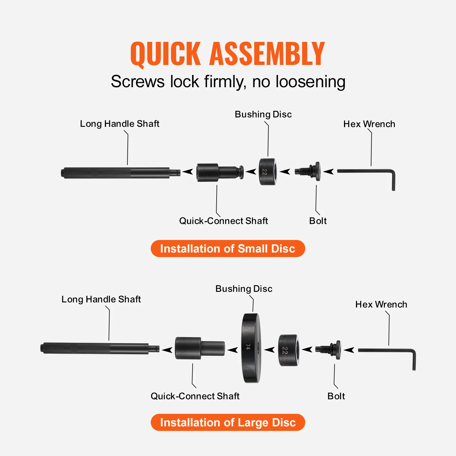 SucceBuy 52PCS Custom Bushing Bearing&Seal Driver Set Transmission Wheel Axle Bearing Race Seal Driver Installer Remover 18-65mm