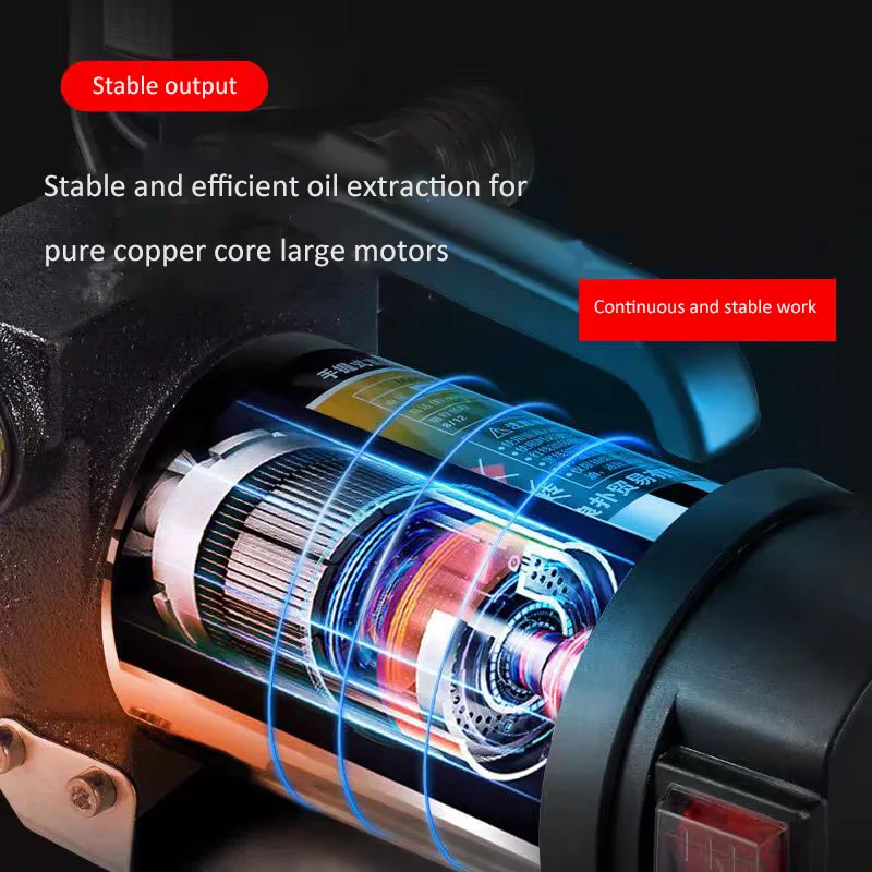 12V/24V/220V 990W 연료 펌프 디젤 펌프 오일 파이프 포함 자동 정지 전기 오일 펌프 연료 디스펜서
