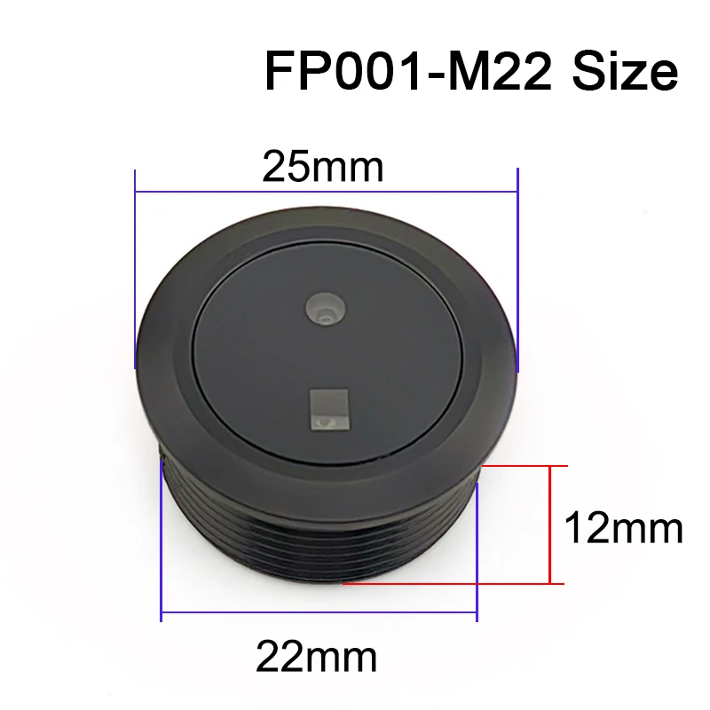 FP001-M22 DC3.3V 500 얼굴 인식 용량 UART USB 얼굴 인식 모듈 단일 렌즈 스캐너 (아두이노 출입 통제 시스템용)