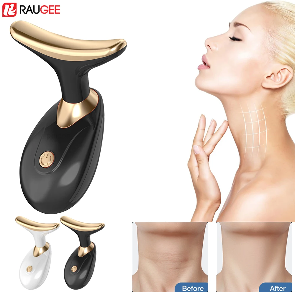 Electric Neck Facial Eye Massager V-line Face Lifting Anti Aging Wrinkle Removal Double Chin Remover neck face massager face lifting roller electrotherapy skin care tool