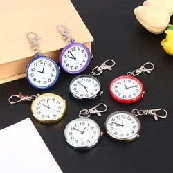 Pocket Watches Nurse Pocket Watch Keychain Fob Clock with Battery Doctor Medical Vintage Watch Gift