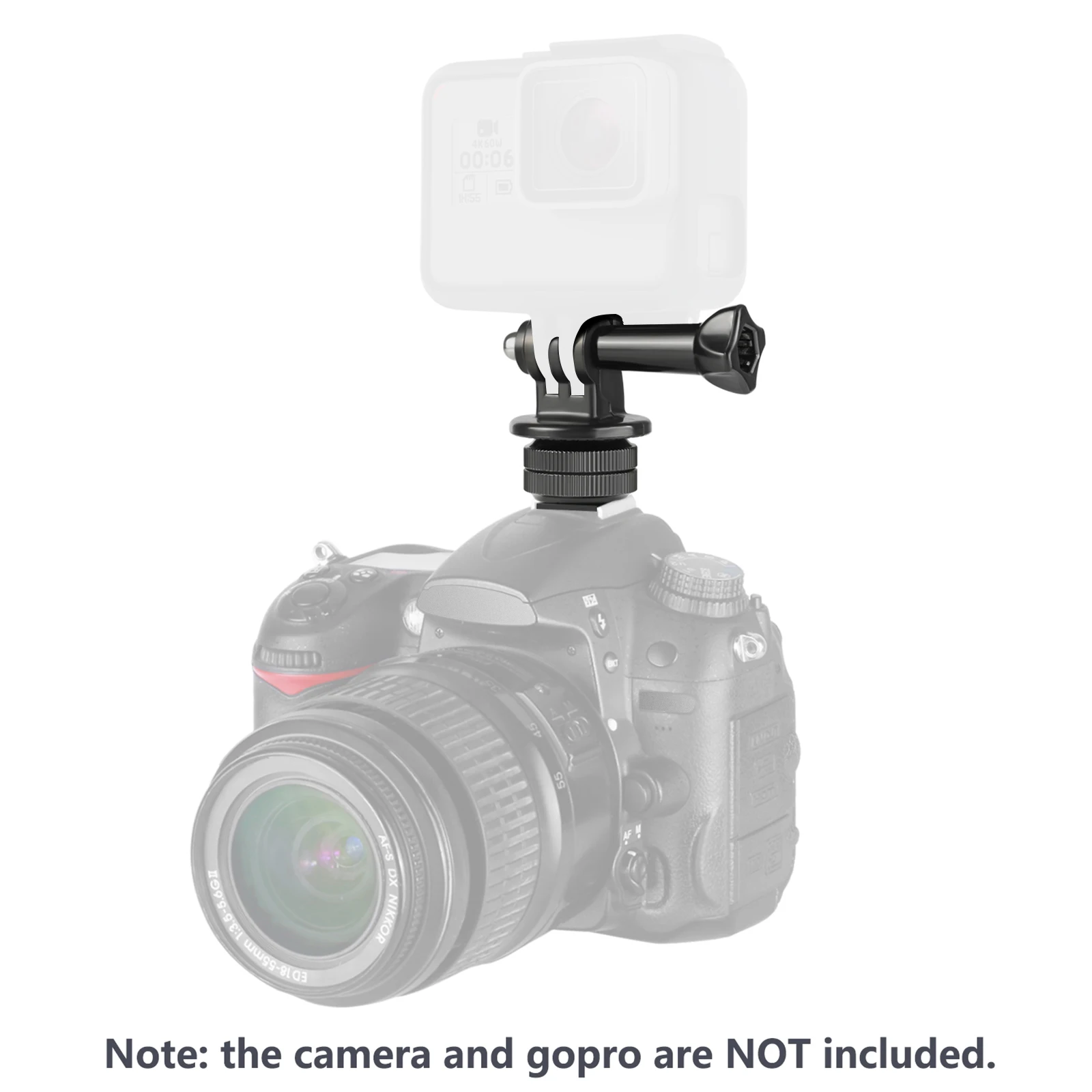 Phone Holder with Hot Shoe Mount Adapter Kit for GoPro Hero 11/10/9/8/7/6/5 DJI