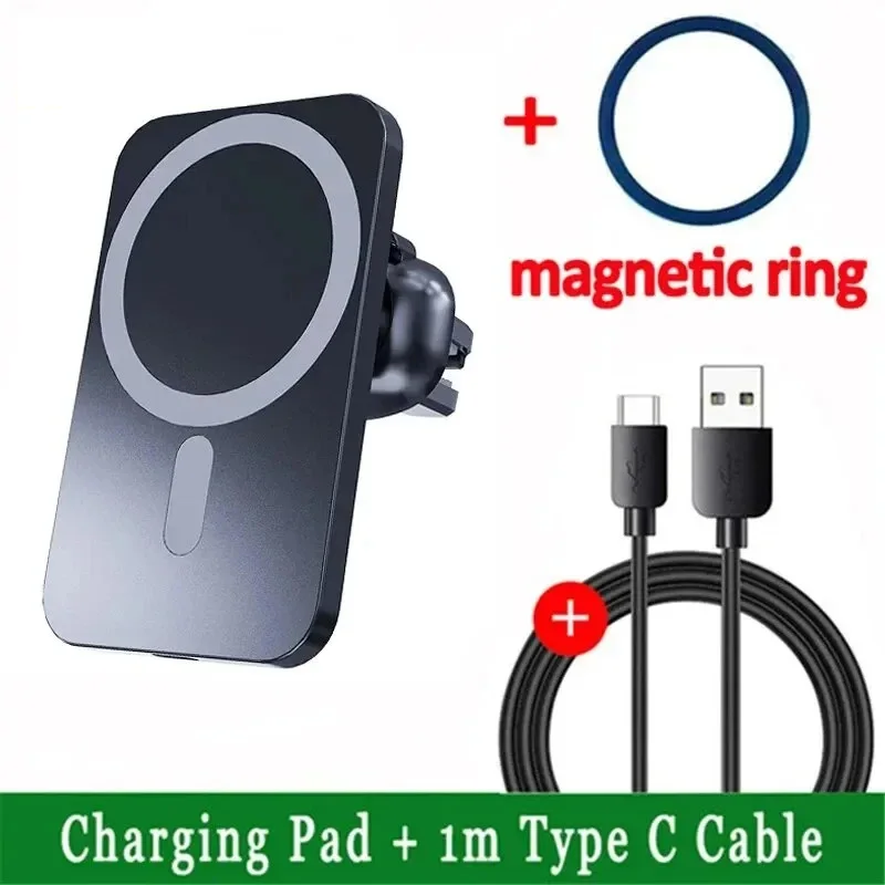 Premium Magnetic Wireless Car Charger with Air Vent Mount
