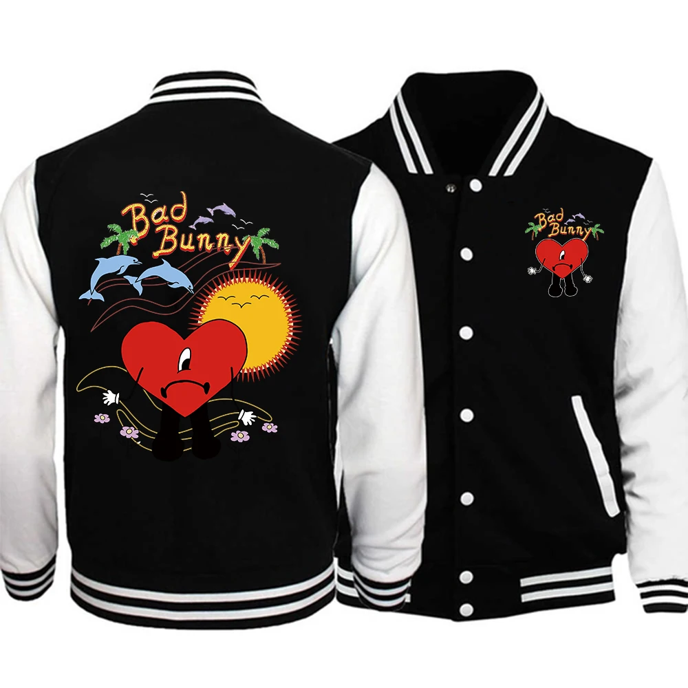 

2022 Bad Bunny Un Verano Sin Ti Jackets Women Men's Couple Baseball Jacket Coat Streetwear Clothes