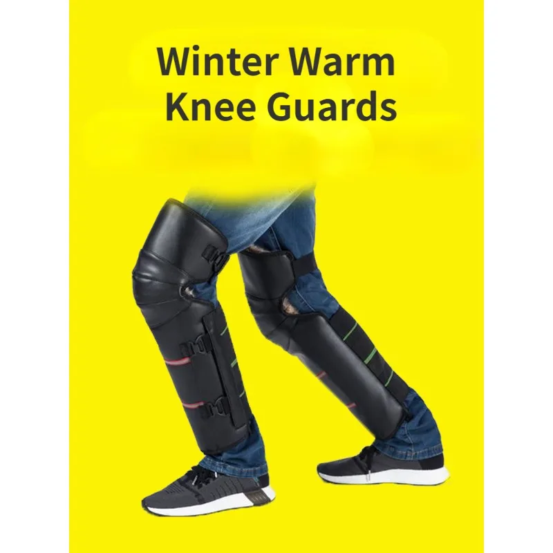 

Motorcycle Knee Pads For Winter Full Chaps Knee Shin Guard Pads Breathable Windbreaker Shin Guard Motorcycle Protector Armor