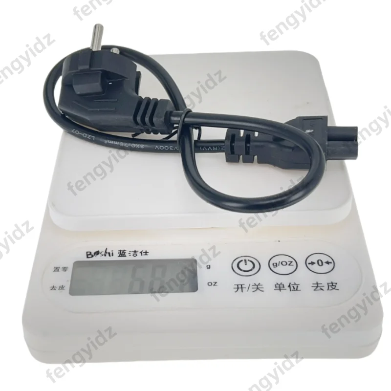 Power Cord EU 2Pin Male to IEC 320 C5 for Notebook Power supply 30CM 50CM