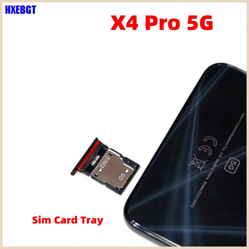 

For Xiaomi Poco X4 Pro 5G New Dual Sim Card Tray SD Memory Card Slot Holder Adapter Smartphone Repair Parts