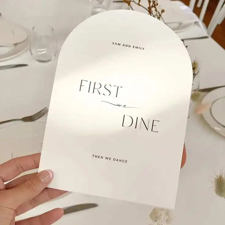 Thank You Cards Arch Thank You Card Wedding Invitation Party Menu Print Minimal Brand Premium Design Business Postcard Save The Date